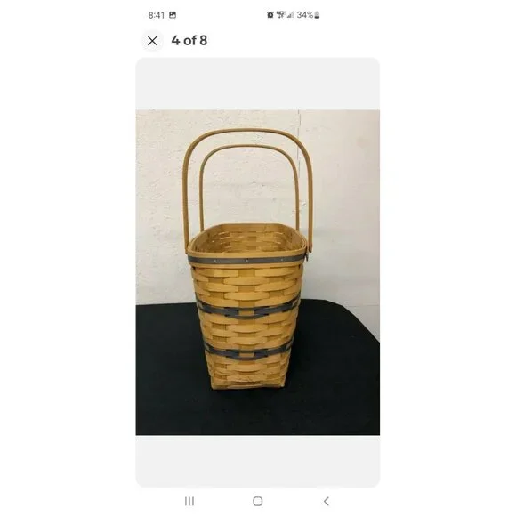 American Traditions Magazine Basket Handle Stirpe 2001 - Picture 3 of 7